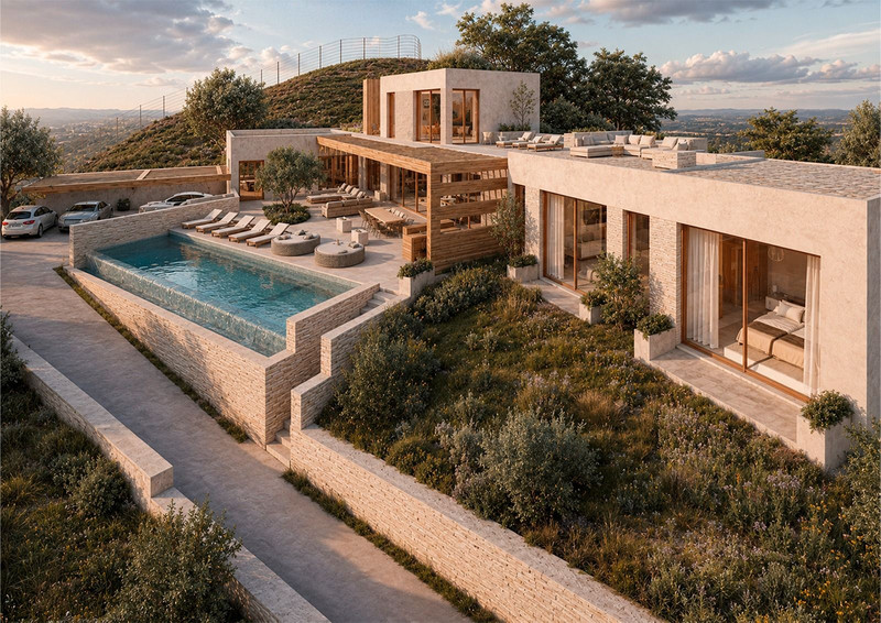 Luxury Contemporary Villa with Private Spa for Sale in Sierra Gorda