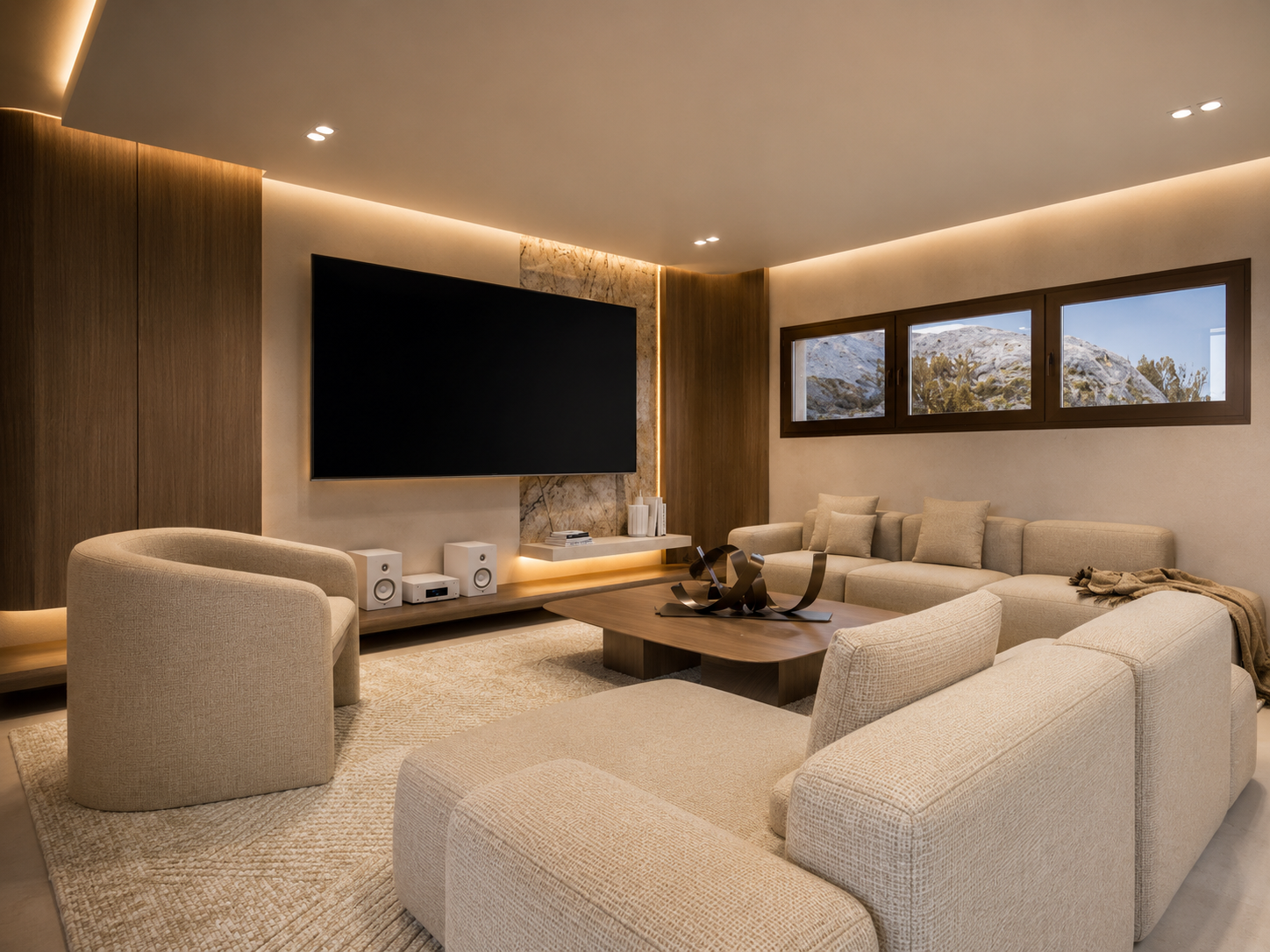 Luxury Contemporary Villa Under Construction for Sale  - View 9